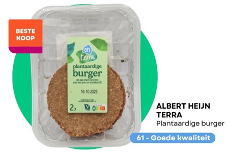 veggie burger Albert Heijn Terra
